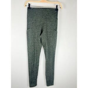 OFFLINE by Aerie Hugger High Rise Pocket Womens Leggings Heathered Green Black
